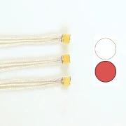 3 St. DUO SMD Led 0605 rot / warmweiß bedrahtet