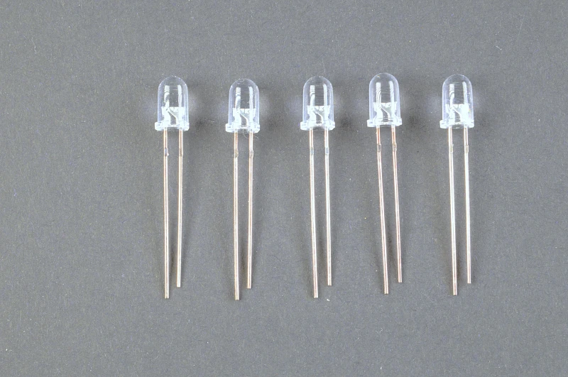5 x LED rot klar 5 mm