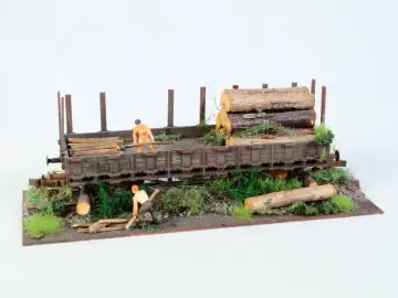 Der alte Waggon: "Holzlager"