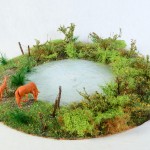 Diorama: "Pferde"