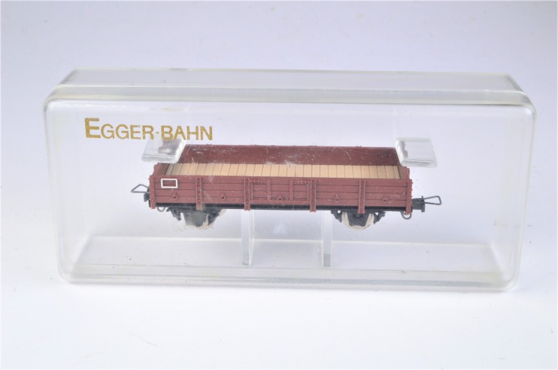 Eggerbahn Niederbordwagen lang / braun
