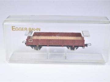 Eggerbahn Niederbordwagen lang / braun