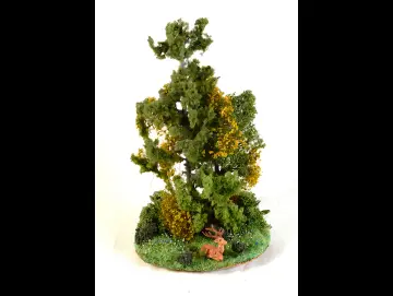 Feldinsel - liegender Hirsch