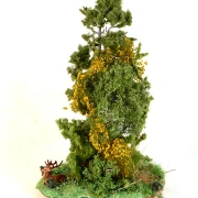 Feldinsel - liegender Hirsch