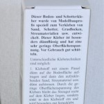 Schotter + Kleber-Kombi