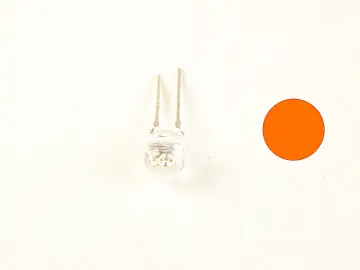 LED 5 mm strawhat orange