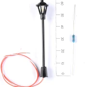 10 x LED-Parklaterne groß, H0