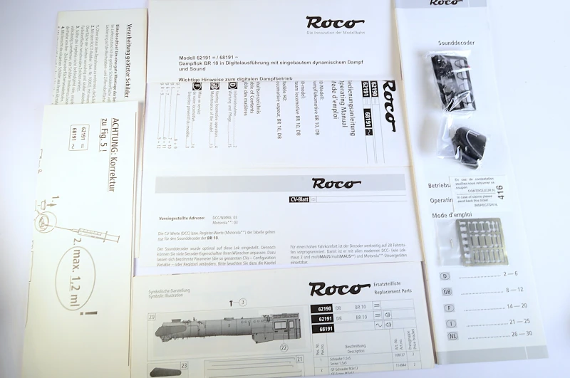 Roco 68191 H0 Dampflok BR 10 001 Dig. Sound dyn. Dampf