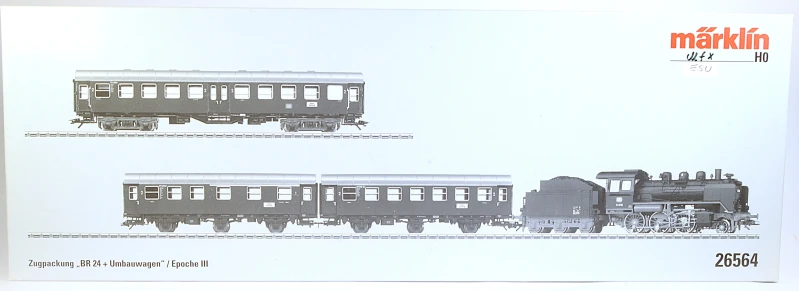 Märklin H0 26564 Zugpackung BR24 + Umbauwagen / ESU Dig. mfx