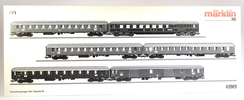 Märklin H0 43969  Schnellzugwagen-Set / Ep. III