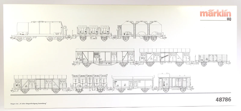 Märklin H0 48786 Wagen-Set " 10 J. Wagenfertigung Sonneberg"