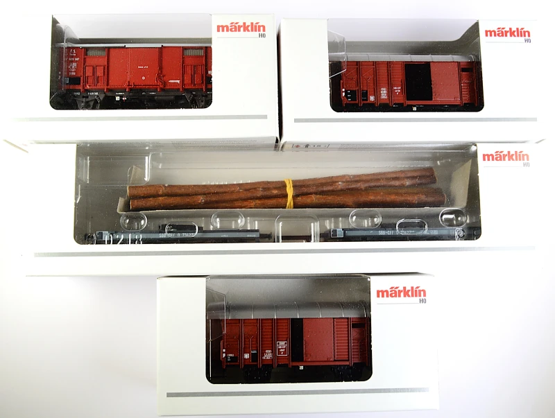 Märklin H0 46056 Güterwagen-Set z. Dampflok C 5/6 / Ep. III
