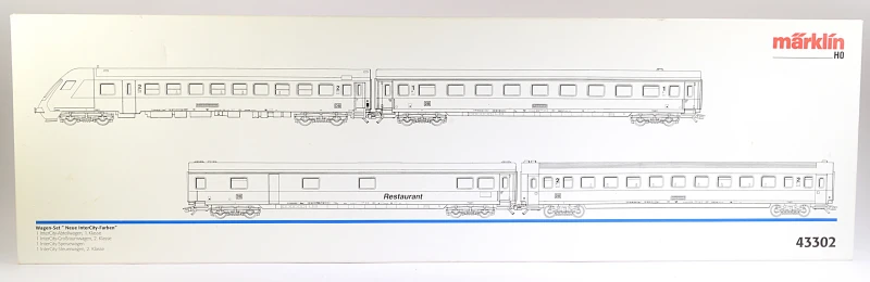 Märklin H0 43302  Wagen-Set " Neue Intercity-Farben"