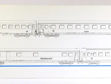 Märklin H0 43302  Wagen-Set " Neue Intercity-Farben"