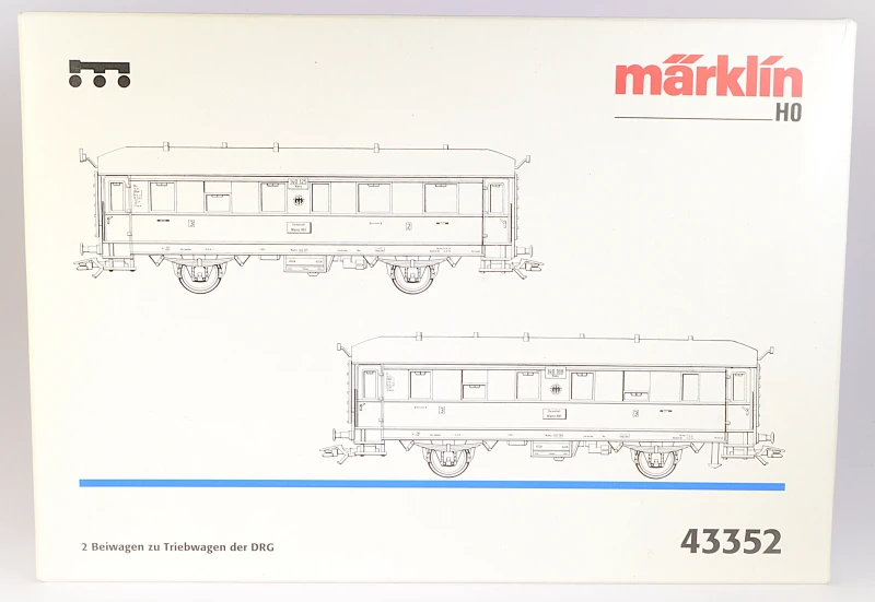 Märklin H0 43352  / 2 Beiwagen zu Triebwagen der DRG
