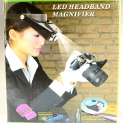 LED-Kopfbandlupe 10fache Vergr.