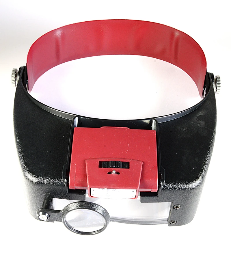 LED-Kopfbandlupe 10fache Vergr.