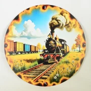 Türschild " Dampflok"