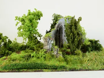 Diorama: gotische Ruine