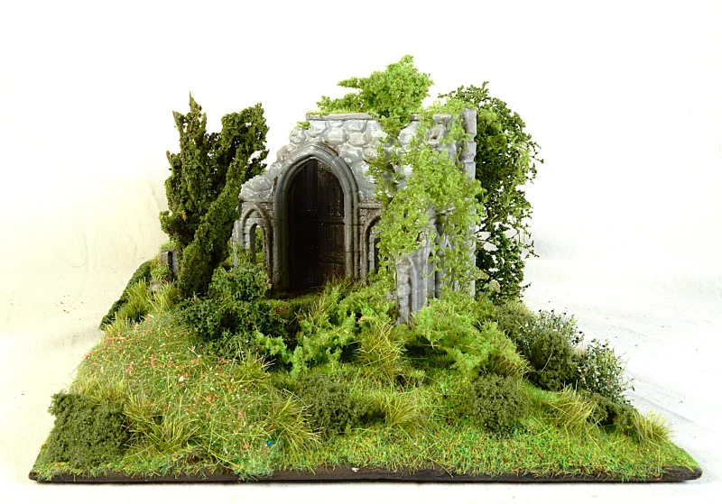 Diorama: gotische Ruine